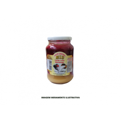 DOCE CASEIRO - MSB - 680g LEITE COM MORANGO